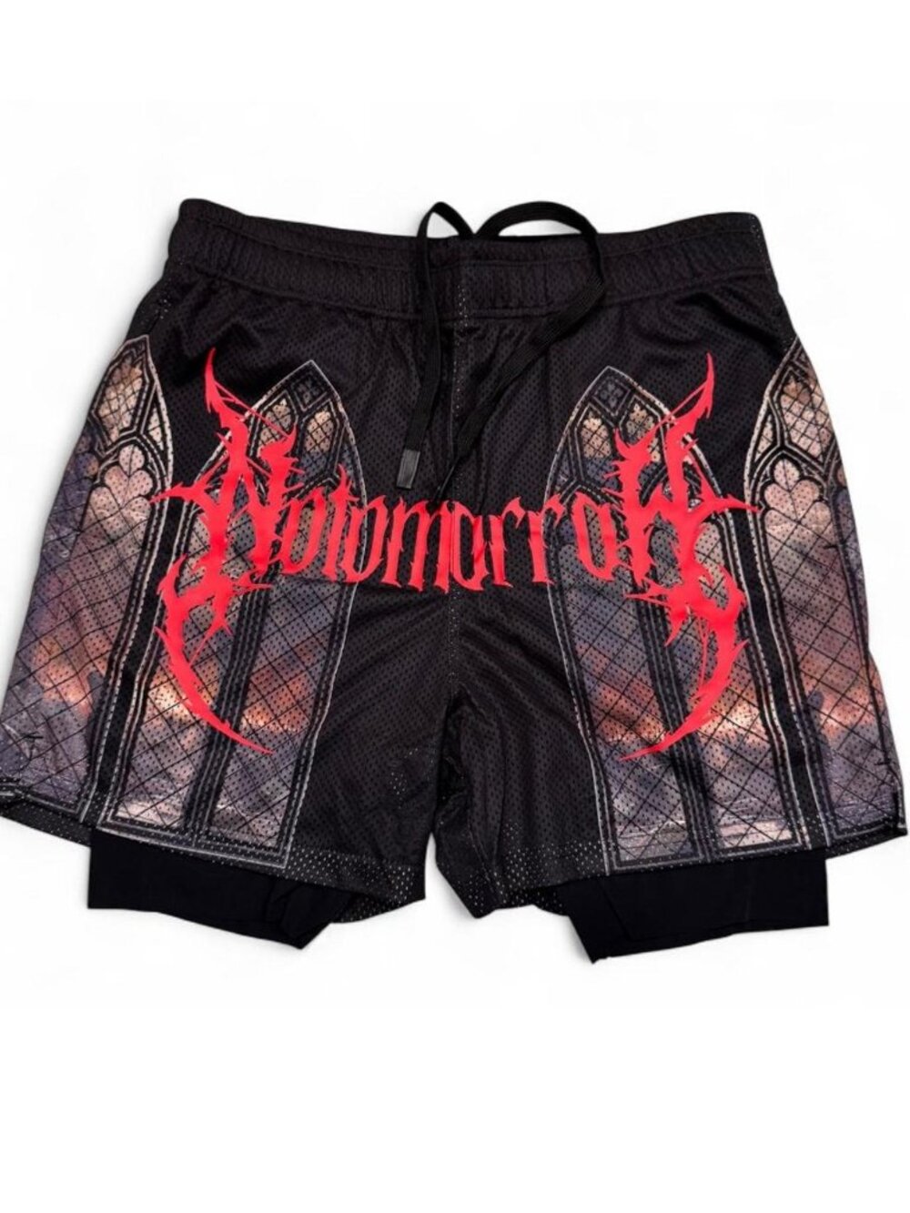 NWT Civil Regime X No Tomorrow Sacrifice Hades Mesh Basketball Shorts Mens Sz M